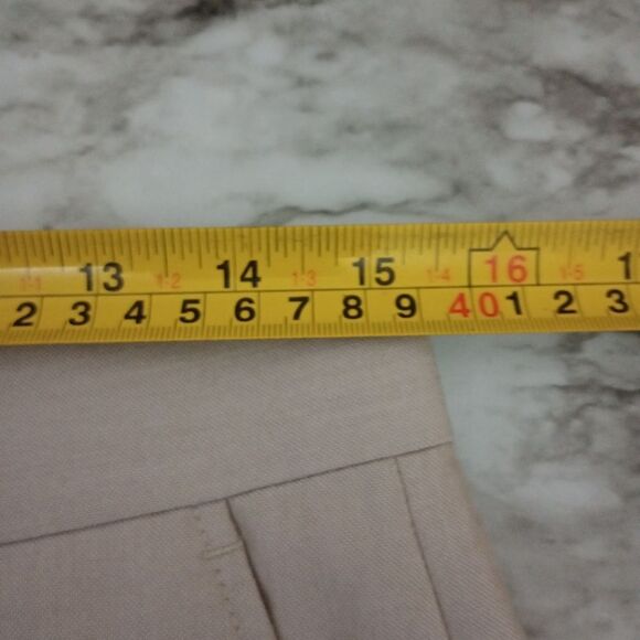 J. Ferrar Cream Color Slim Fit Dress Pants Size 30x30 - Picture 6 of 7